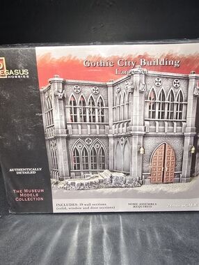 Pegasus Gothic City Building Large Set - Plastic Model Building Kit - 28mm